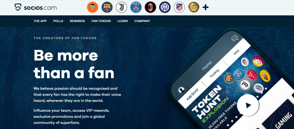 fan token en socios.com de atlas y santos