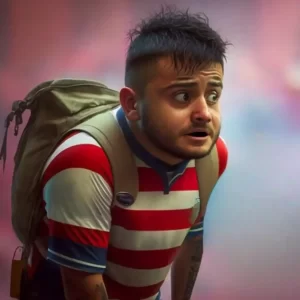 Alexis Vega de Chivas como personaje animado de pixar