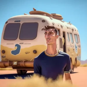 Dinenno de Pumas como personaje animado de pixar
